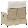 vidaXL Tuinbank Beige en Cr&egrave;me 105 x 60 x 112 cm Staal en Polyester