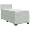 vidaXL Boxspringbed met matras Lichtgrijs 80 x 200 cm Fluweel