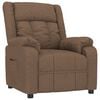 vidaXL Fauteuil verstelbaar stof bruin