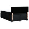vidaXL Boxspring met matras stof zwart 160x200 cm