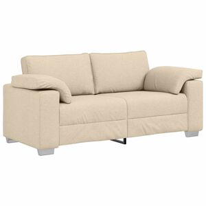 vidaXL Loveseat Cr&egrave;me 180 cm Stof