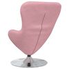 vidaXL Eivormige stoel Roze 63 x 73 x 90 cm Fluweel