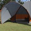 vidaXL Teepee Tent met dak Grijs en Oranje 600 x 600 x 347 cm