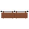 vidaXL Hangend Hoofdeinde Effen Bruin 170 x 55 x 5 cm Antiek PU