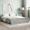 vidaXL Bedframe met hoofd- en voeteneinde grijs sonoma 140x200 cm