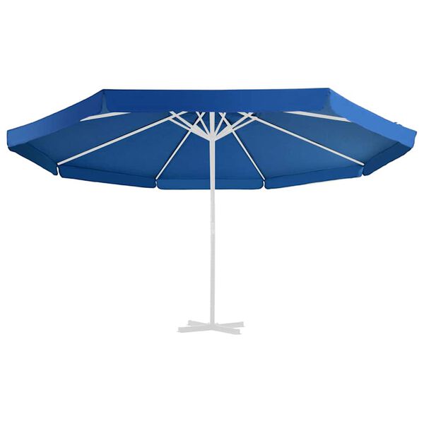 vidaXL Vervangingsdoek voor parasol 515 cm azuurblauw