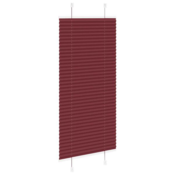 vidaXL Pliss&eacute; rolgordijn 65x150 cm stofbreedte 64,4 cm bordeauxrood