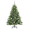 vidaXL Kunstkerstboom met 150 LED met standaard Groen 150 cm PE en PVC