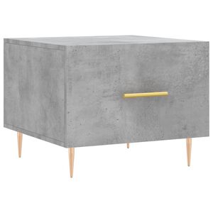 vidaXL Salontafel 50x50x40 cm bewerkt hout betongrijs