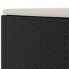 vidaXL 5-delige Loungeset met kussens poly rattan zwart