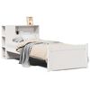 vidaXL Bed met boekenkast zonder matras grenenhout wit 75x190 cm