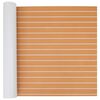vidaXL Bootmat Gestreept Bruin en wit 240 x 90 cm EVA