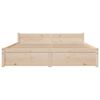 vidaXL Bedframe massief hout 135x190 cm