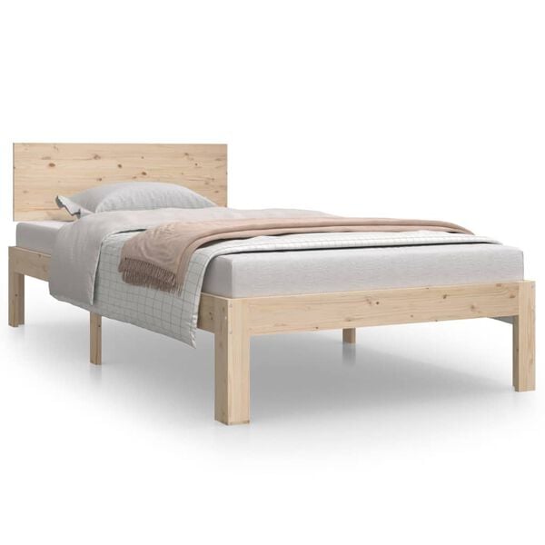 vidaXL Bedframe massief hout 90x190 cm