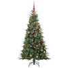 vidaXL Kunstmatige Inklapbare Kerstboom Groen 180 cm PE en PVC