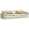 vidaXL Sofa Kussens 2 stuks Grijs groen 120 x 40 cm Cordstof