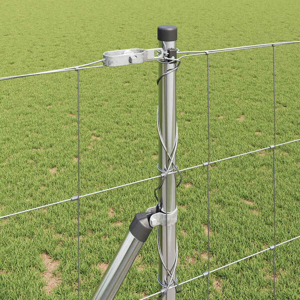 vidaXL Weidehekwerk Zilver 25 x 1.2 m Gegalvaniseerd staal