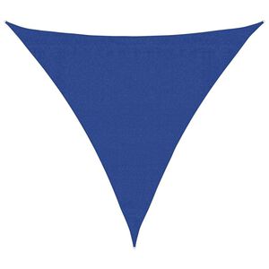 vidaXL Zonnezeil 160 g/m&sup2; driehoekig 3,6x3,6x3,6 m HDPE blauw