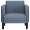 vidaXL Fauteuil met armleuningen 54 cm corduroy stof blauw
