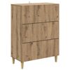 vidaXL Ladenkast Artisanaal eiken 66 x 34,5 x 90 cm Bewerkt hout