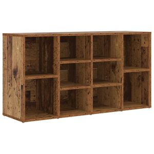 vidaXL Schoenenbank met plank Oudhout 103 x 30 x 54,5 cm Bewerkt hout