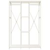 vidaXL Kledingkast 110x40x167 cm metaal en spaanplaat wit