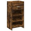 vidaXL Schoenenkast Gerookt eiken 48 x 36 x 92 cm Bewerkt hout