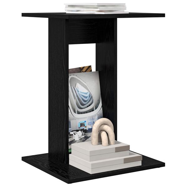 vidaXL Bijzettafel Zwart Eiken 45 x 40 x 62,5 cm Bewerkt hout