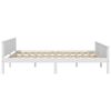 vidaXL Bedframe massief grenenhout wit 160x200 cm