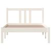 vidaXL Bedframe massief hout wit 90x200 cm