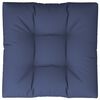 vidaXL Palletkussen 70x70x12 cm stof marineblauw