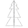 vidaXL Kegelkerstboom 160 LED's binnen en buiten 78x120 cm