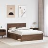 vidaXL Bedframe Bruin Eiken 140 x 200 cm Massief grenenhout
