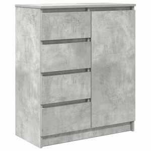 vidaXL Dressoir met lades 71x35x84 cm spaanplaat betongrijs