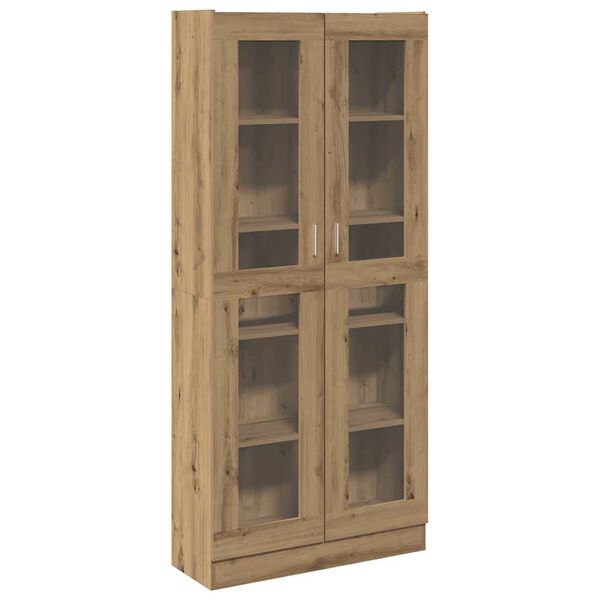 vidaXL Hoge kast 82,5x30,5x185 cm bewerkt hout artisanaal eikenkleur