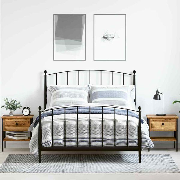 vidaXL Nachtkastje met lade 2 pcs Oud hout 40 x 42 x 45 cm