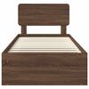 vidaXL Bedframe Bruin Eiken 90 x 190 cm Massief grenenhout