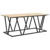 vidaXL Salontafel Sonoma Eiken 100 x 50 x 40 cm Bewerkt hout en metaal