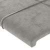 vidaXL Boxspring met matras fluweel lichtgrijs 140x200 cm