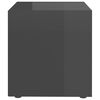 vidaXL Tv-meubelen 4 st 37x35x37 cm bewerkt hout hoogglans grijs