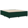 vidaXL Bedframe zonder matras 200x200 cm fluweel donkergroen
