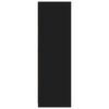 vidaXL Badkamer Kast met lade Zwart 79,5 x 49 x 156 cm Bewerkt hout