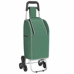 vidaXL Winkel trolley Groen 39,5 x 33 x 93 cm Oxford stof
