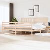 vidaXL Bedframe zonder matras massief hout 200x200 cm