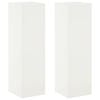 vidaXL Plantenstandaard 2 pcs Wit 30 x 30 x 100 cm Staal