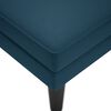 vidaXL Chaise longue met kussen en rechterarmleuning fluweel blauw