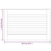 vidaXL Kastdeur met lamellen 39,5x59,4 cm massief grenenhout wit