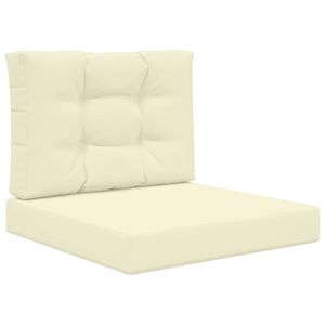 vidaXL Buiten bankkussen 2 pcs Cr&egrave;me Polyester