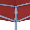 vidaXL Partytentdak 270 g/m&sup2; 2x2 m bordeauxrood