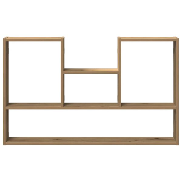 vidaXL Wandschap 99x15x60 cm bewerkt hout artisanaal eikenkleurig